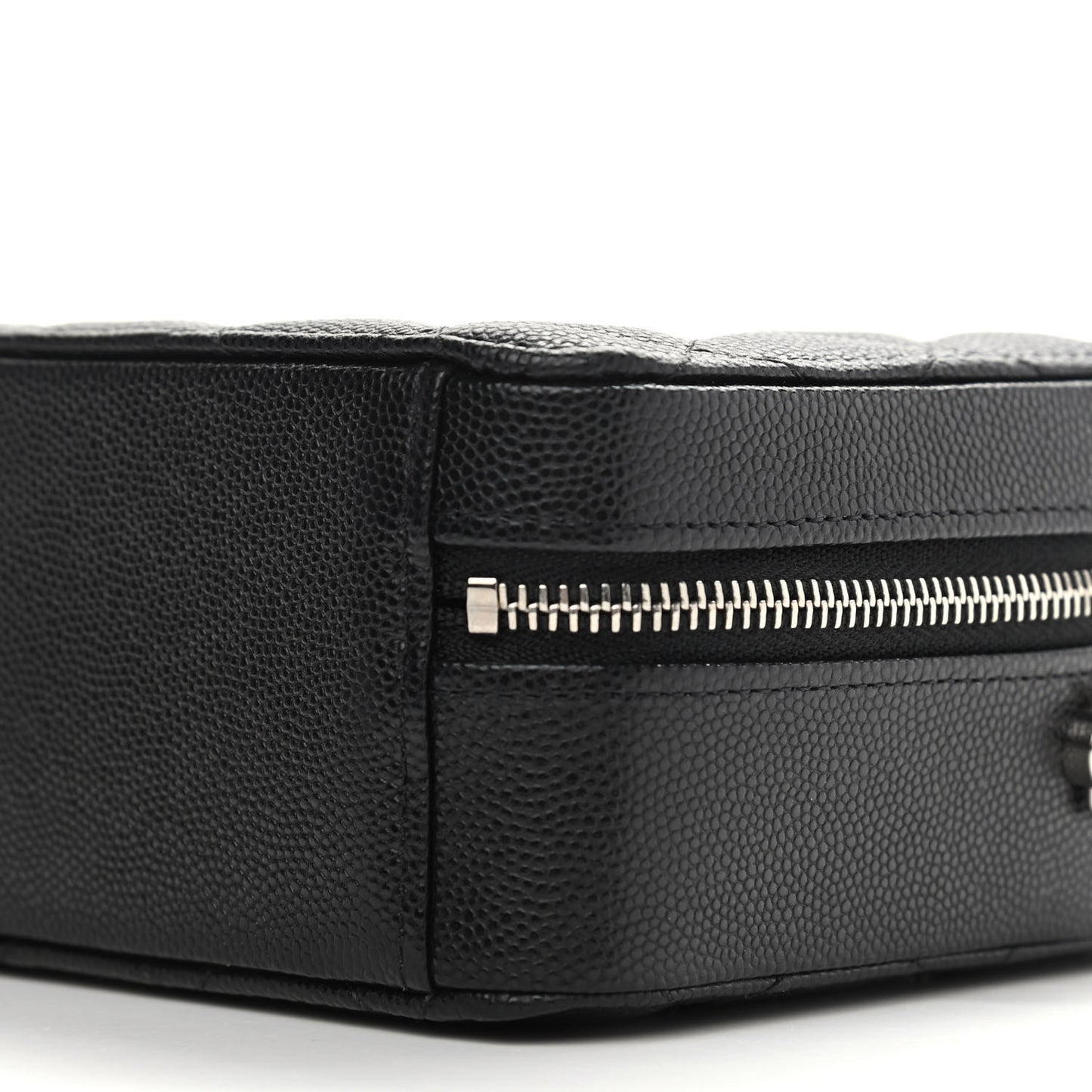 Caviar Quilted Camera Bag Black