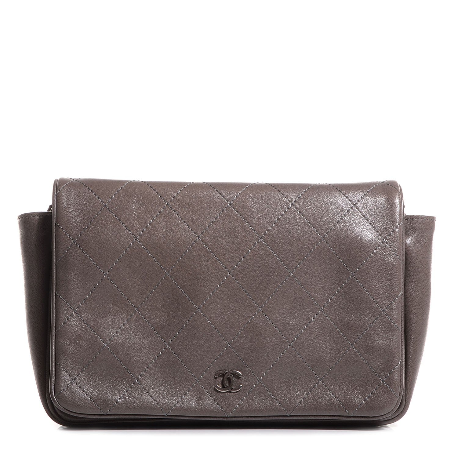 Chanel Lambskin Small Crossbody Flap Grey 1 of 10