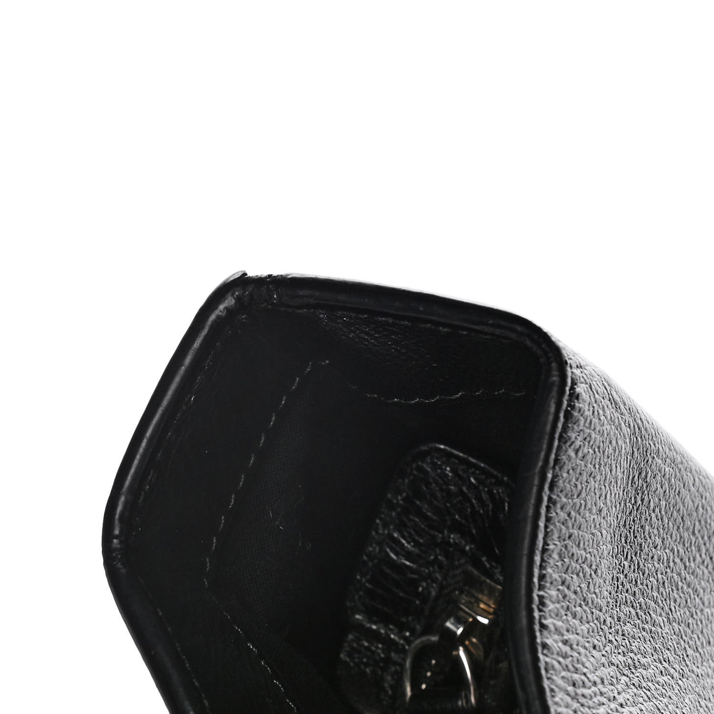 Calfskin Logo Small Shopping Black