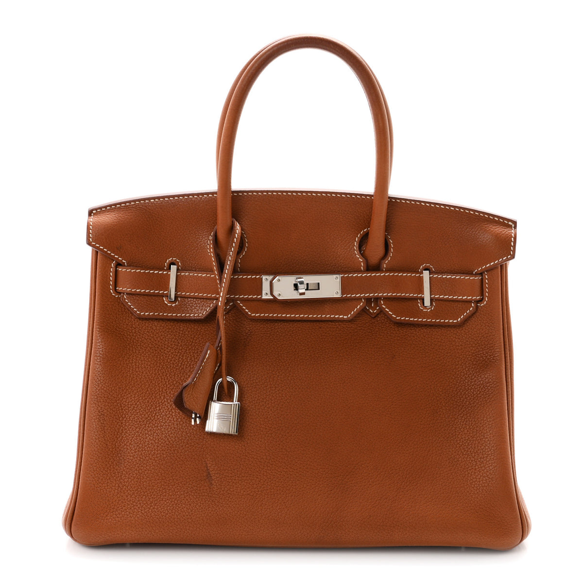 Hermes Natural Barenia Faubourg Birkin 30 Fauve 1 of 14