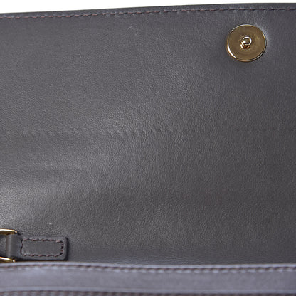 Fendi Vitello Liberty Century Lucido By The Way Continental Wallet On Chain Carbone 9 of 14