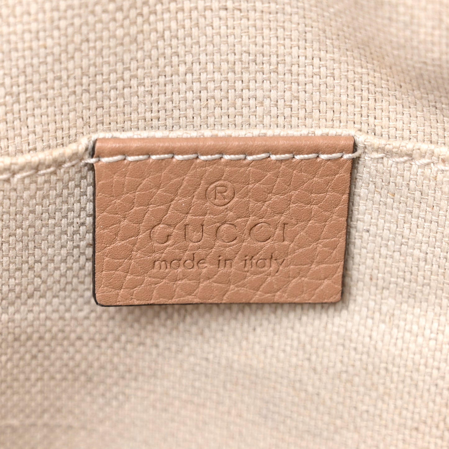 Pebbled Calfskin Small Soho Disco Bag Camelia