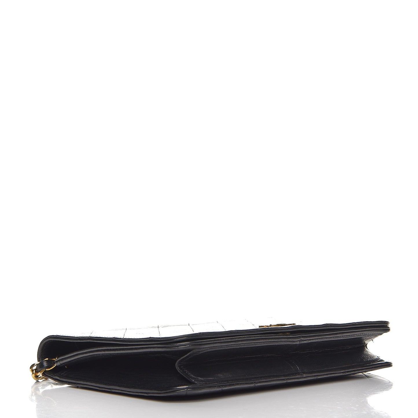 Lambskin Quilted Small Single Flap Black