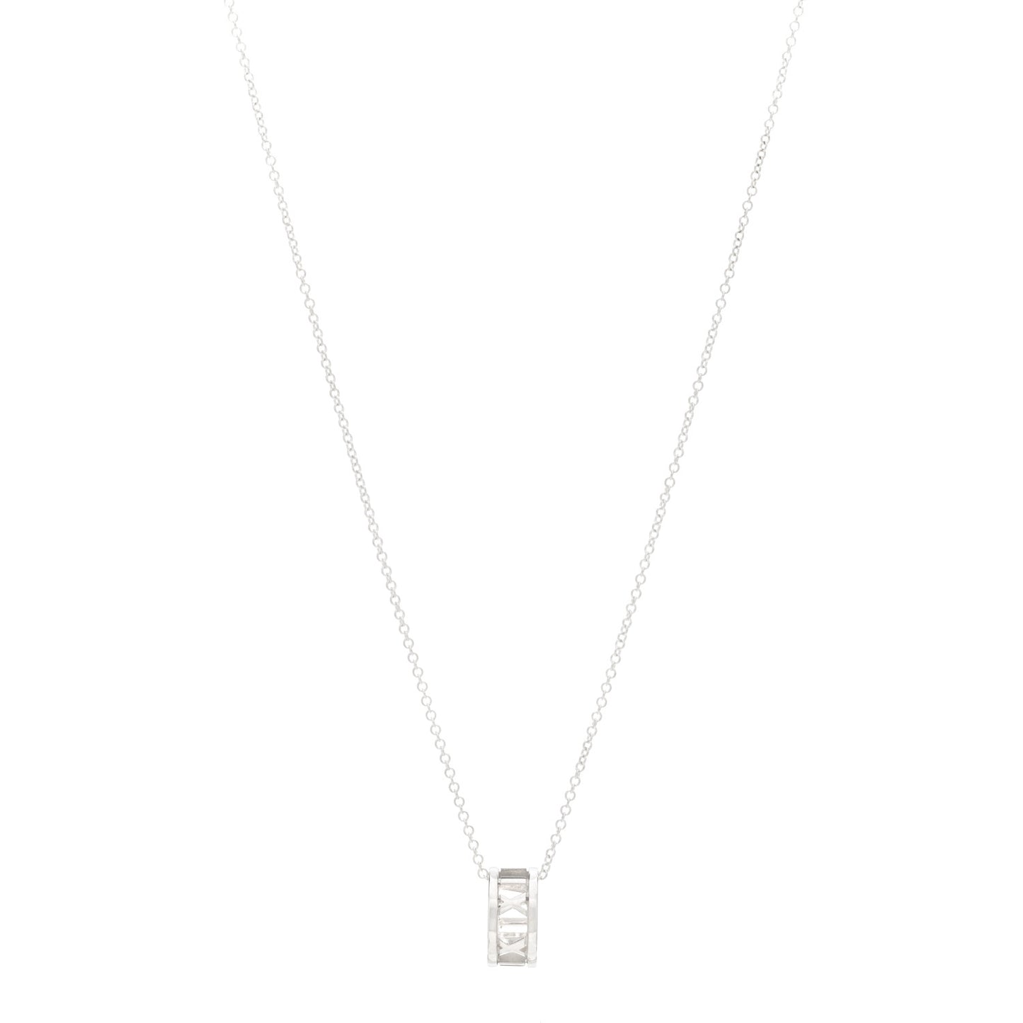 Sterling Silver Atlas Open Pendant Necklace
