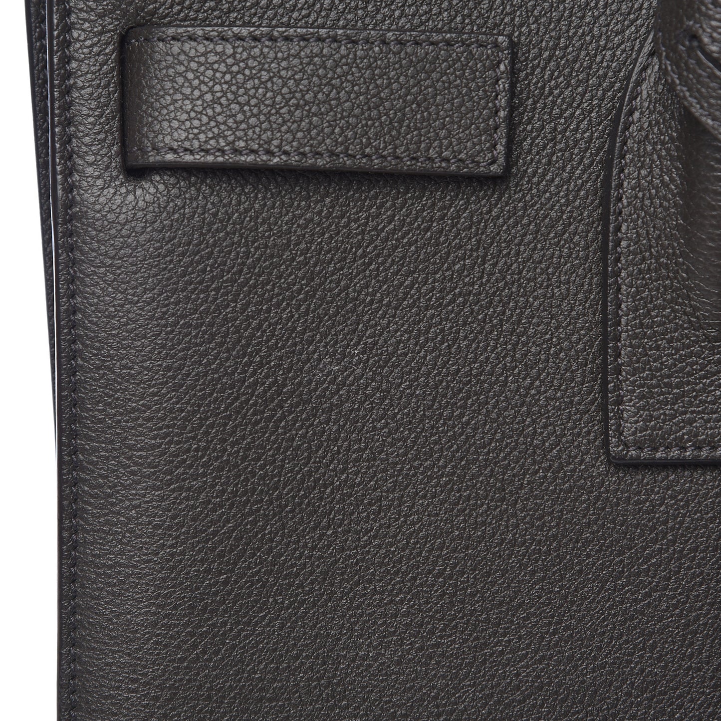 Grained Calfskin Small Sac De Jour Black
