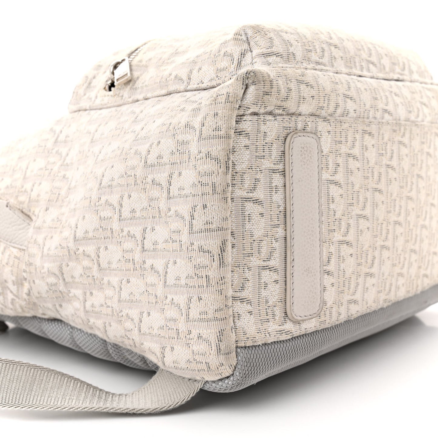 Oblique Calfskin Rider Backpack Beige