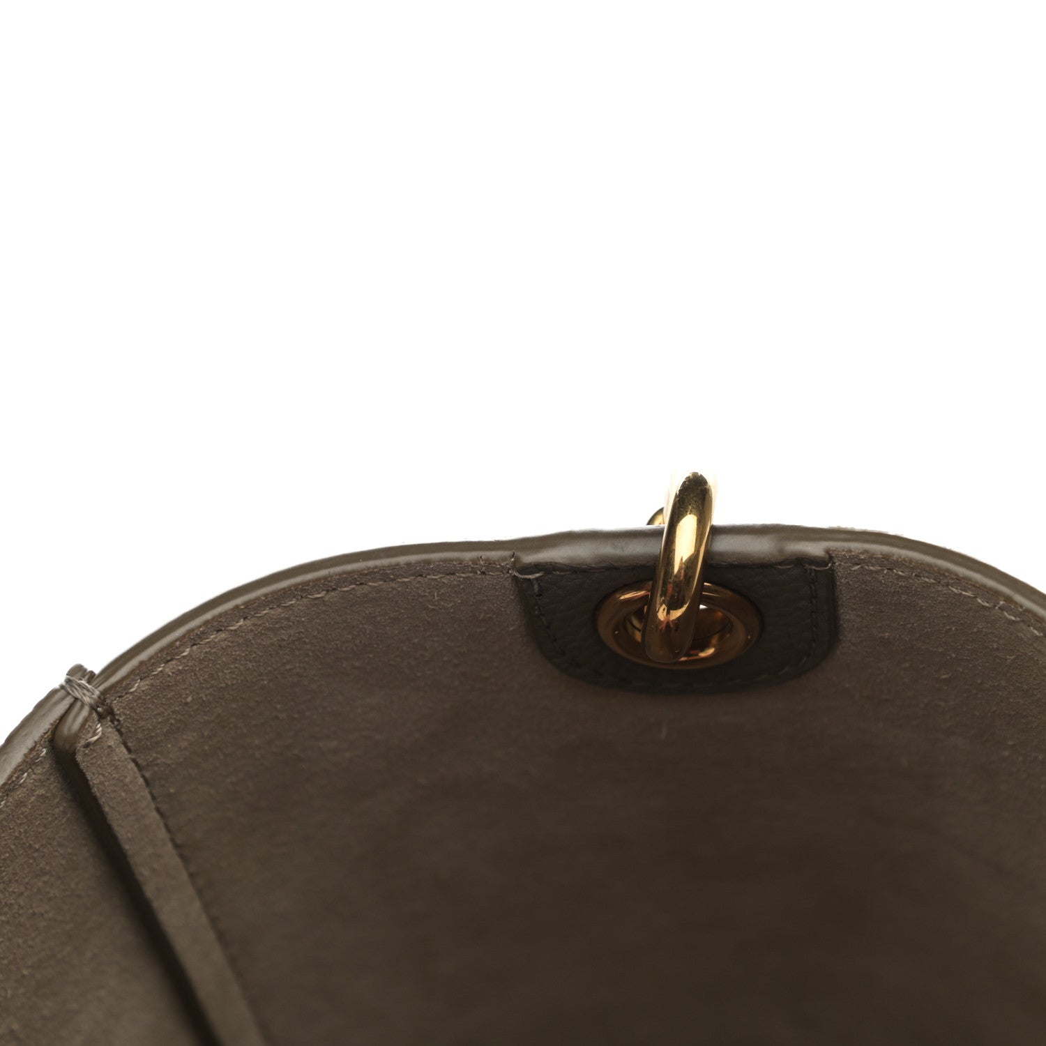 Celine Soft Grained Calfskin Small Sangle Bucket Bag Taupe 11 of 11
