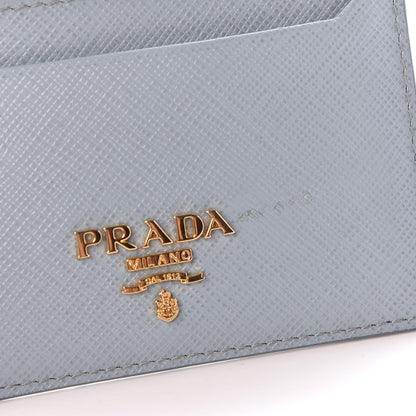 Prada Saffiano Metal Card Case Lago 8 of 8