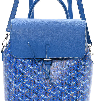 Goyard Goyardine Calfskin Mini Alpin Backpack Sky Blue 7 of 9