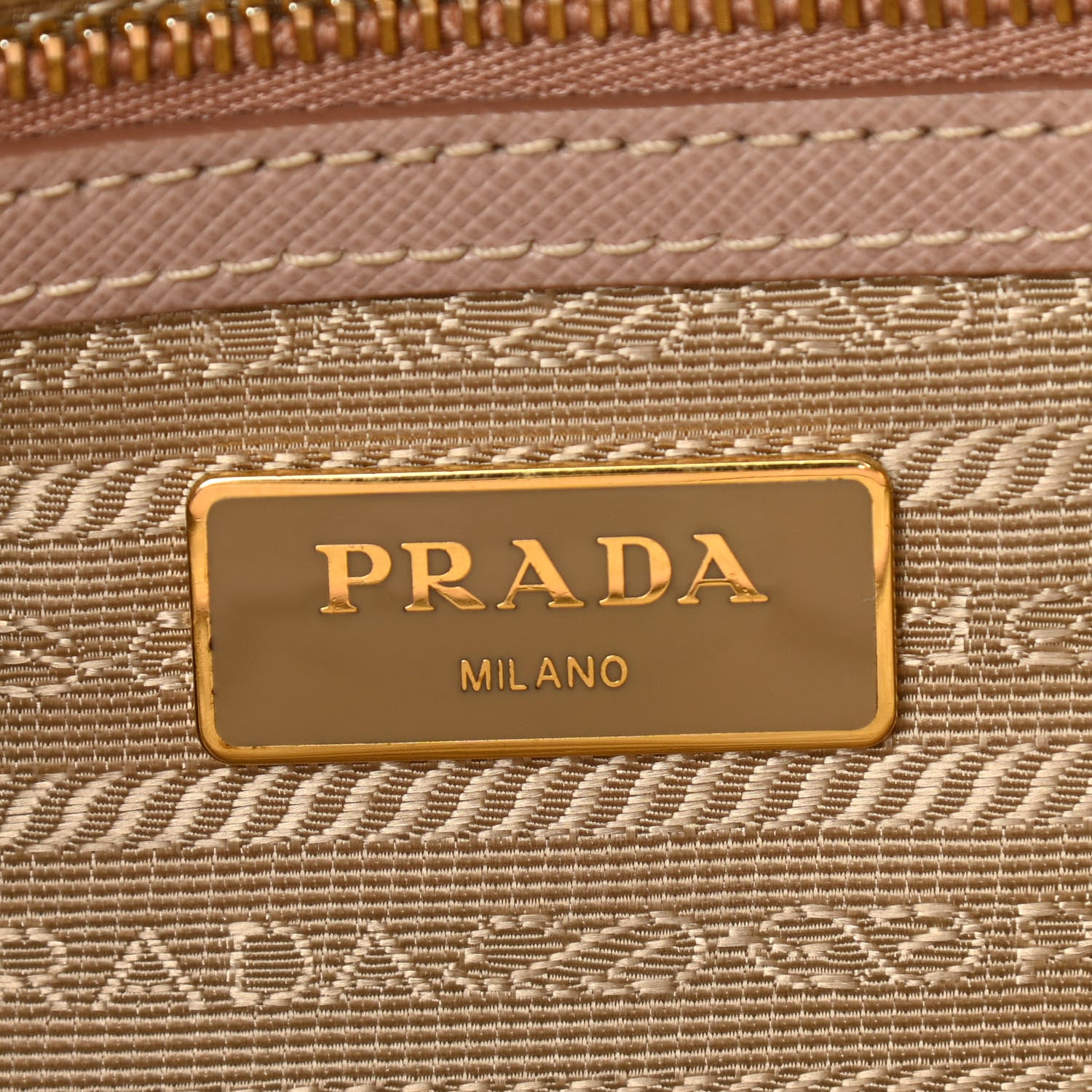 Prada Saffiano Small Galleria Double Zip Tote Cammeo 6 of 10