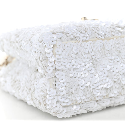 Chanel Sequin Nano Kelly Shopper White 9 of 11