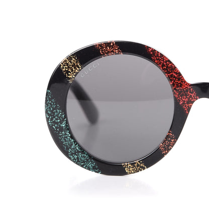 Gucci Acetate Round Glitter GG0319S Sunglasses Rainbow 7 of 8