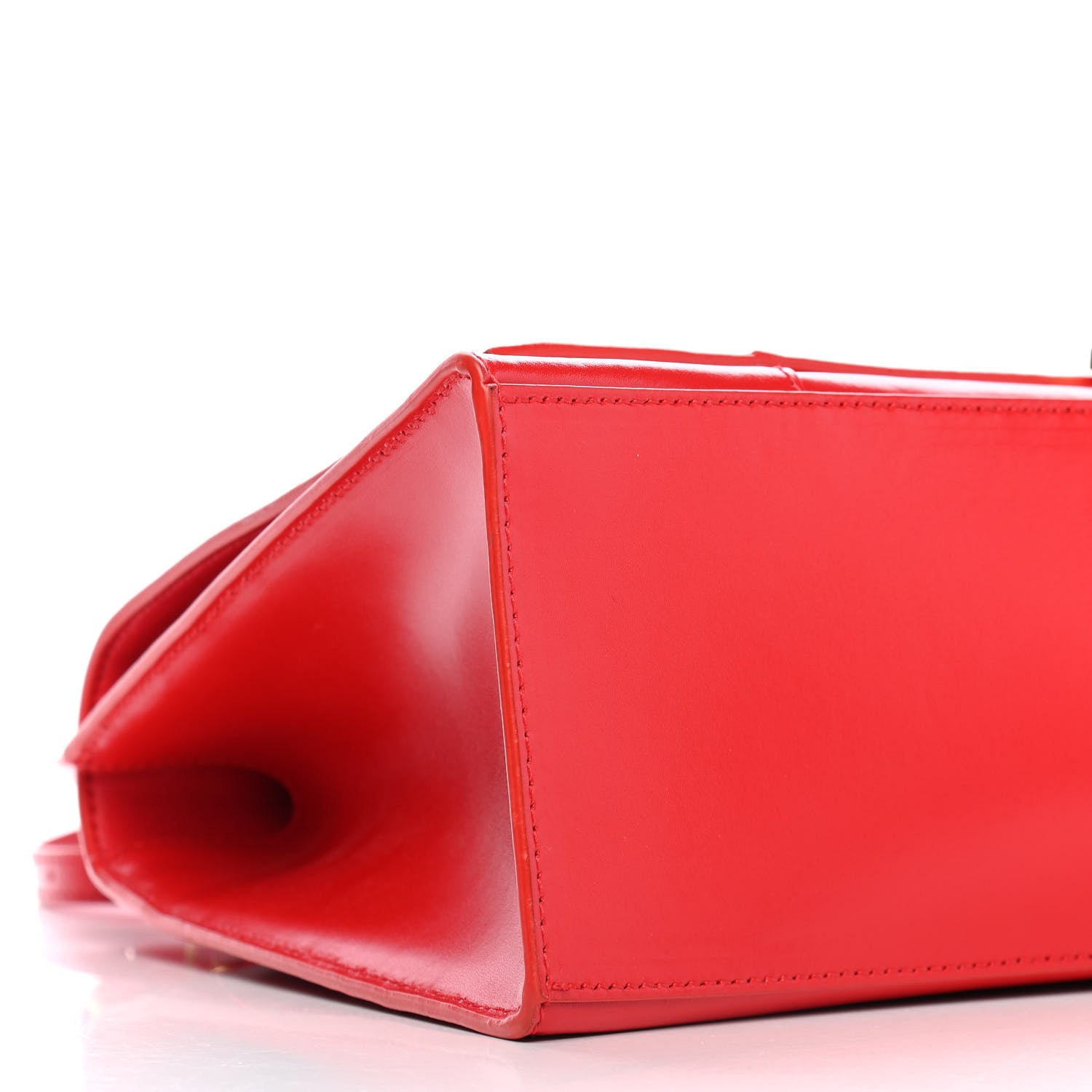 Balenciaga Shiny Box Calfskin Medium Hourglass Top Handle Bag Bright Red 5 of 9