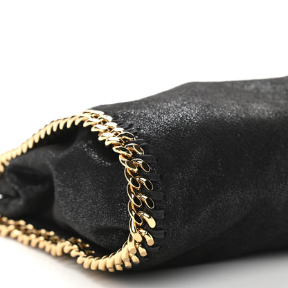Stella McCartney Shaggy Deer Mini Falabella Fold Over Tote Black 9 of 10