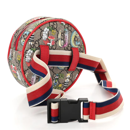 Gucci GG Supreme Monogram Web Childrens Print Round Belt Bag Multicolor 3 of 10
