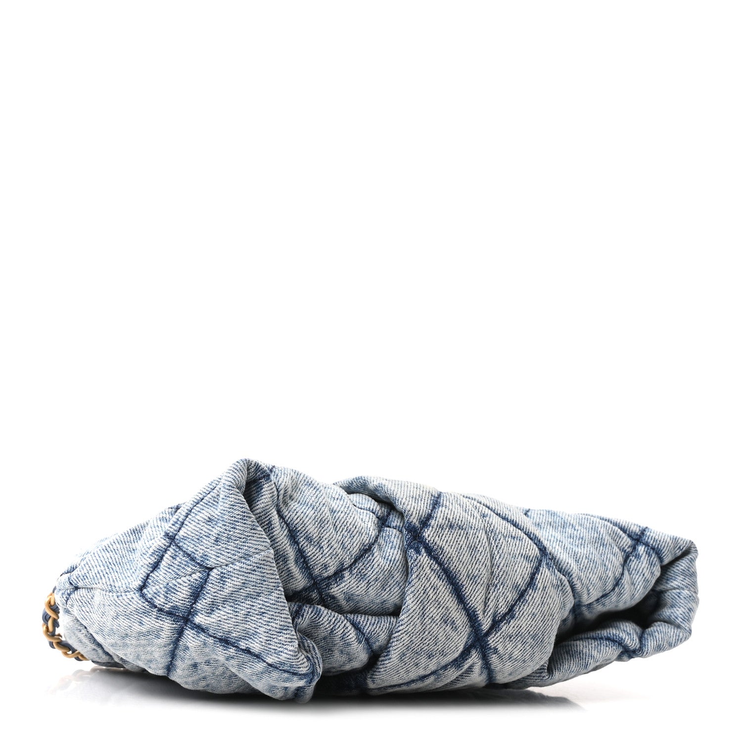 Chanel Washed Denim Quilted Mini Bow Bag Blue 3 of 9
