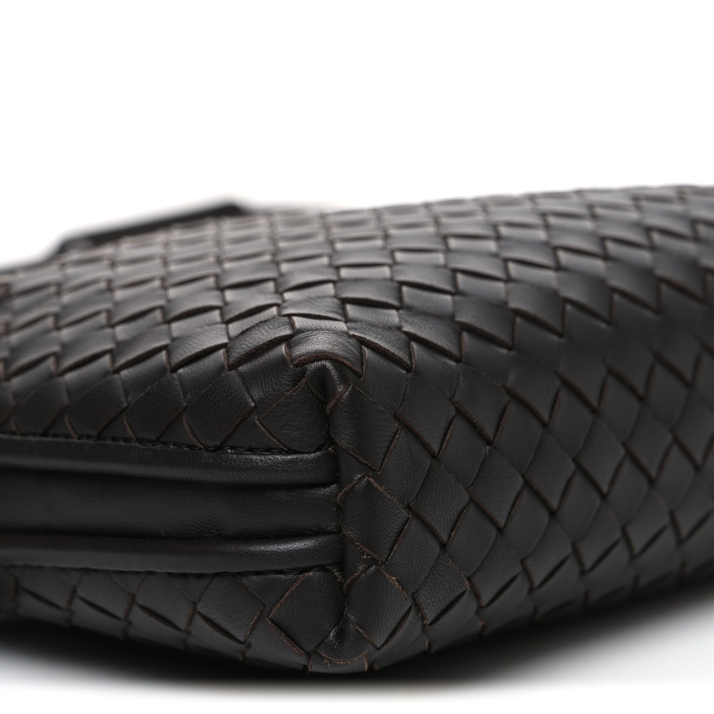 Nappa Intrecciato Nodini Bag Ebano
