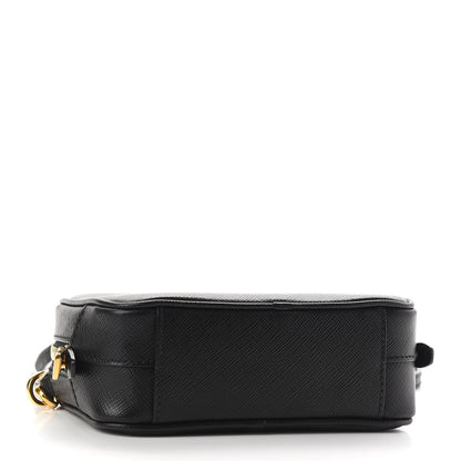 Prada Saffiano Mini Camera Crossbody Bag Black 4 of 9