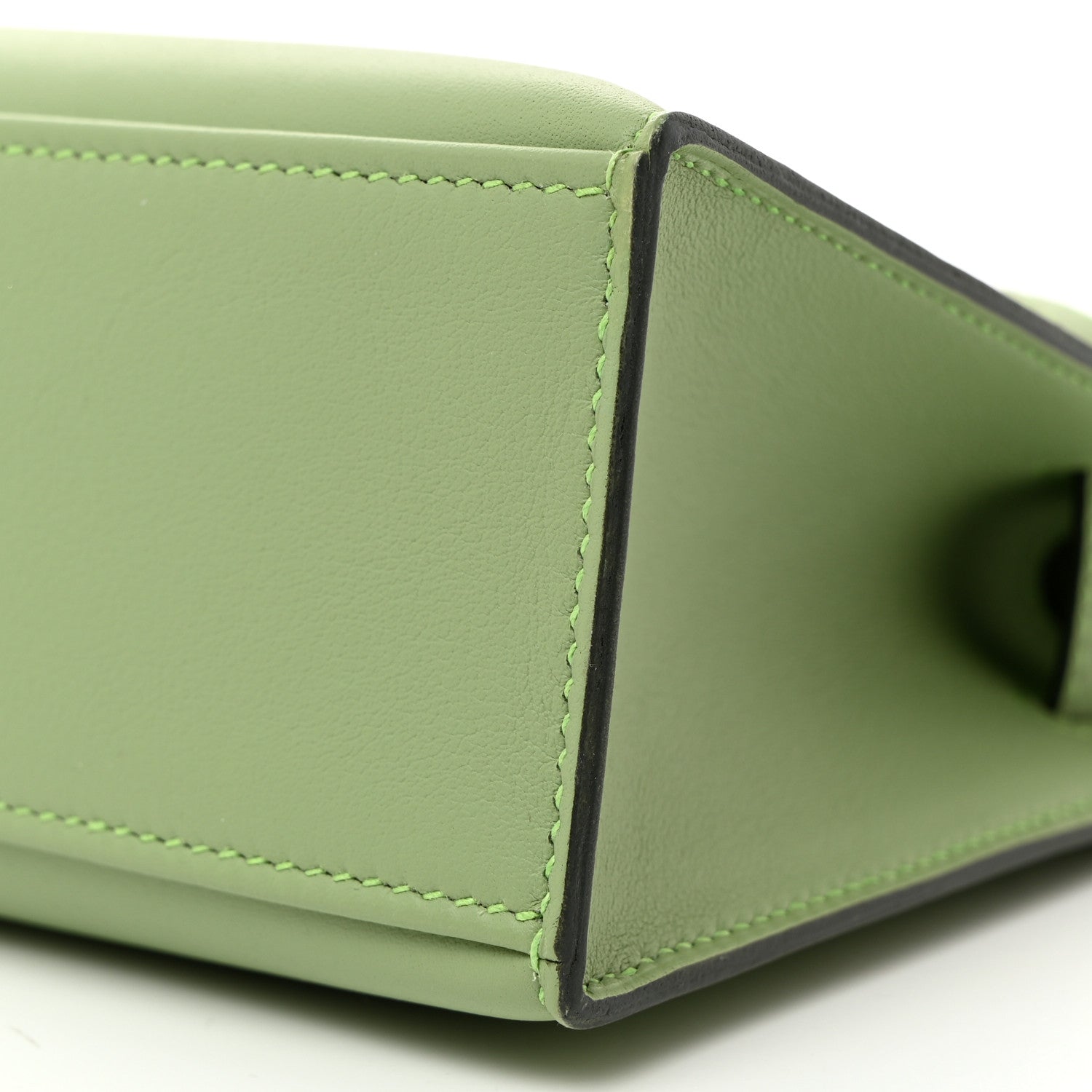 Hermes Swift Kelly Pochette Clutch Vert Criquet 10 of 11