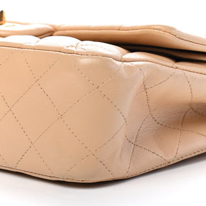 Chanel Lambskin Quilted Medium Double Flap Beige 8 of 11