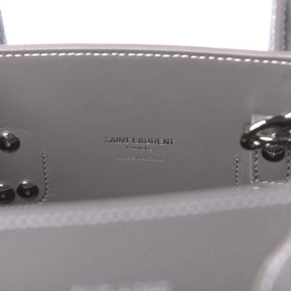 Saint Laurent Grained Calfskin Topstich Baby Sac De Jour Fog 6 of 9