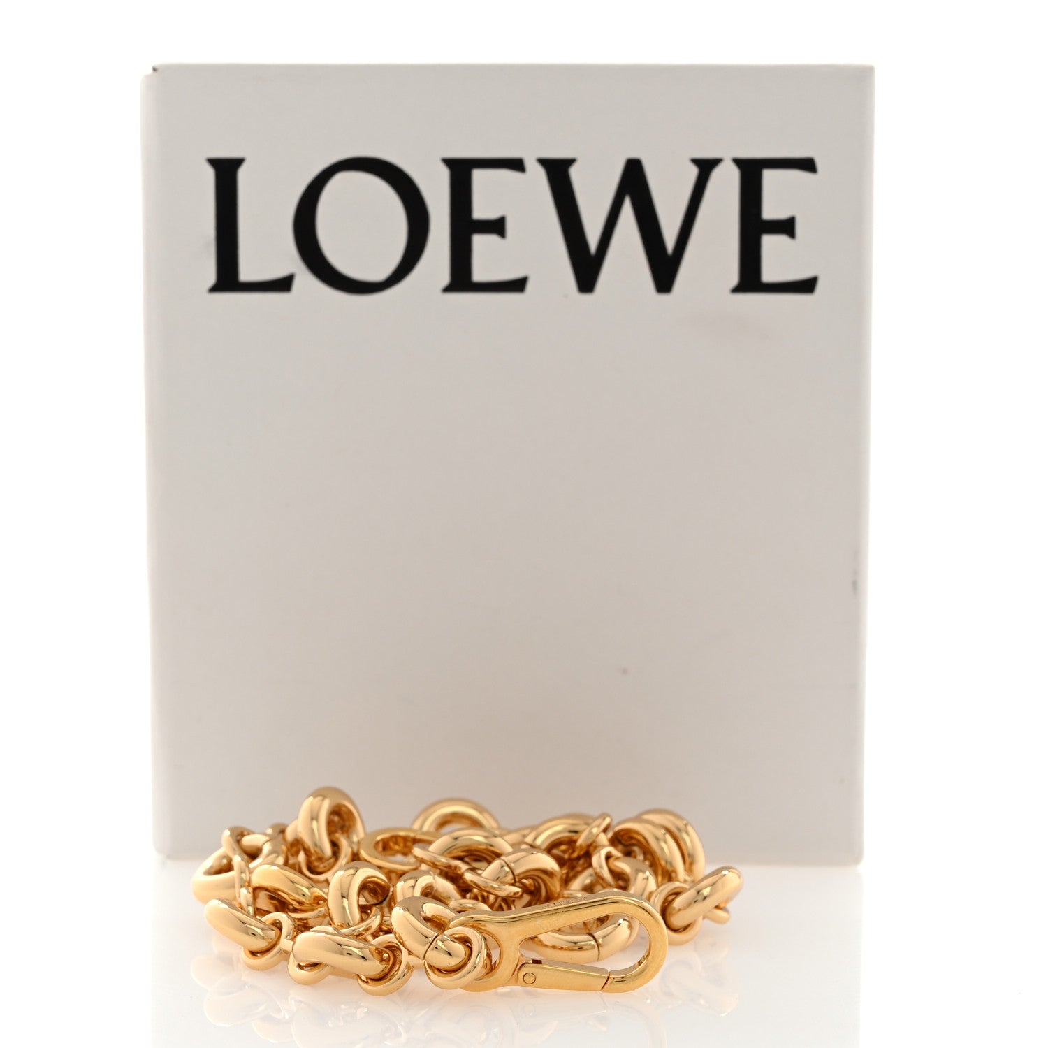 Loewe Brass Donut Chain Shoulder Strap Gold 4 of 4