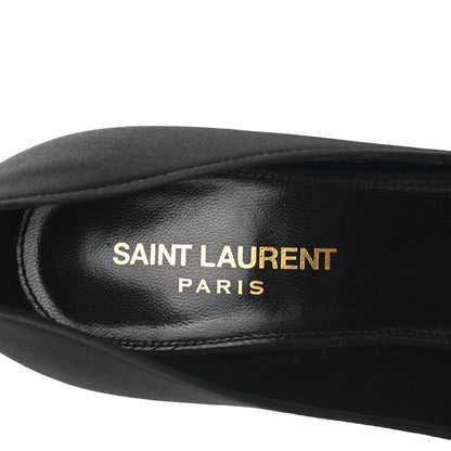 Saint Laurent Crystal Embellished Faille Paris 95 Pumps 37.5 Black 7 of 9