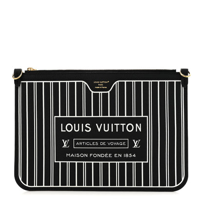 Louis Vuitton Calfskin Neverfull Inside Out MM Pochette Black 1 of 6