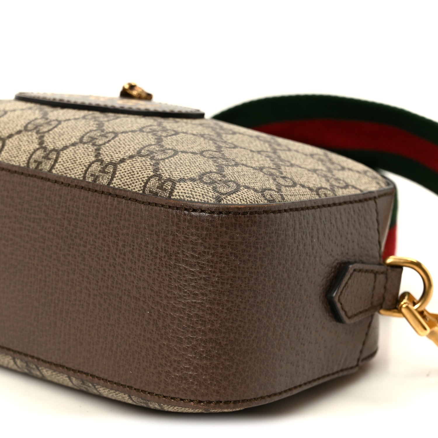 Gucci GG Supreme Monogram Web Neo Vintage Shoulder Bag Beige New Acero Crop 11 of 11