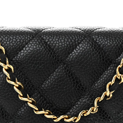 Chanel Caviar Quilted Wallet on Chain WOC Black 9 of 12