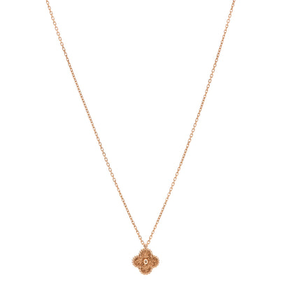 Van Cleef & Arpels 18K Rose Gold Sweet Alhambra Pendant Necklace 1 of 6