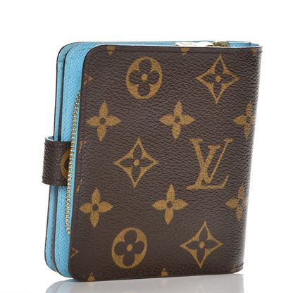 Louis Vuitton Monogram Groom Compact Zip Wallet Blue 3 of 8