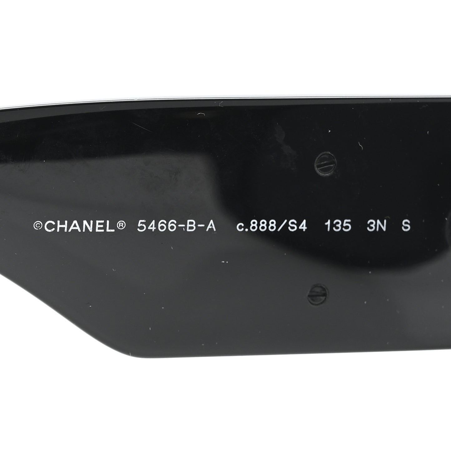 Acetate Crystal CC Shield Sunglasses 5466-B-A Black