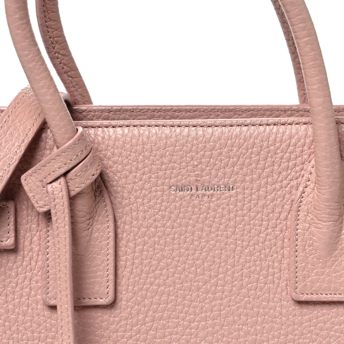 Grained Calfskin Baby Sac De Jour Antique Rose