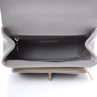 Chanel Caviar Quilted Medium Business Affinity Flap Grey 5 of 9