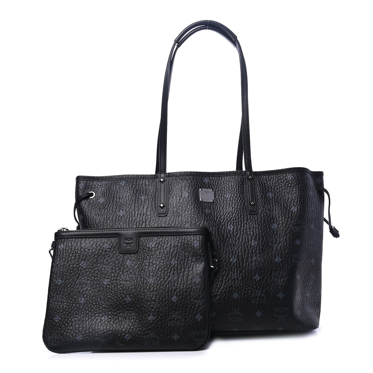 Visetos Large Reversible Shopper Tote Black