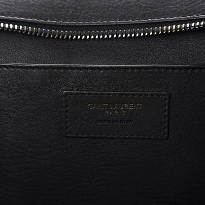 Saint Laurent Smooth Calfskin Studded Baby Monogram Downtown Cabas Black 8 of 11