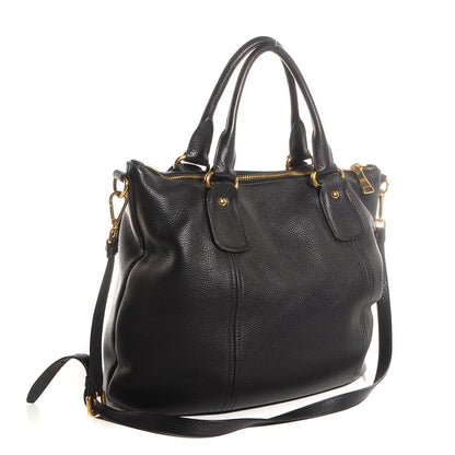 Prada Vitello Daino Shoulder Bag Nero Black 4 of 11