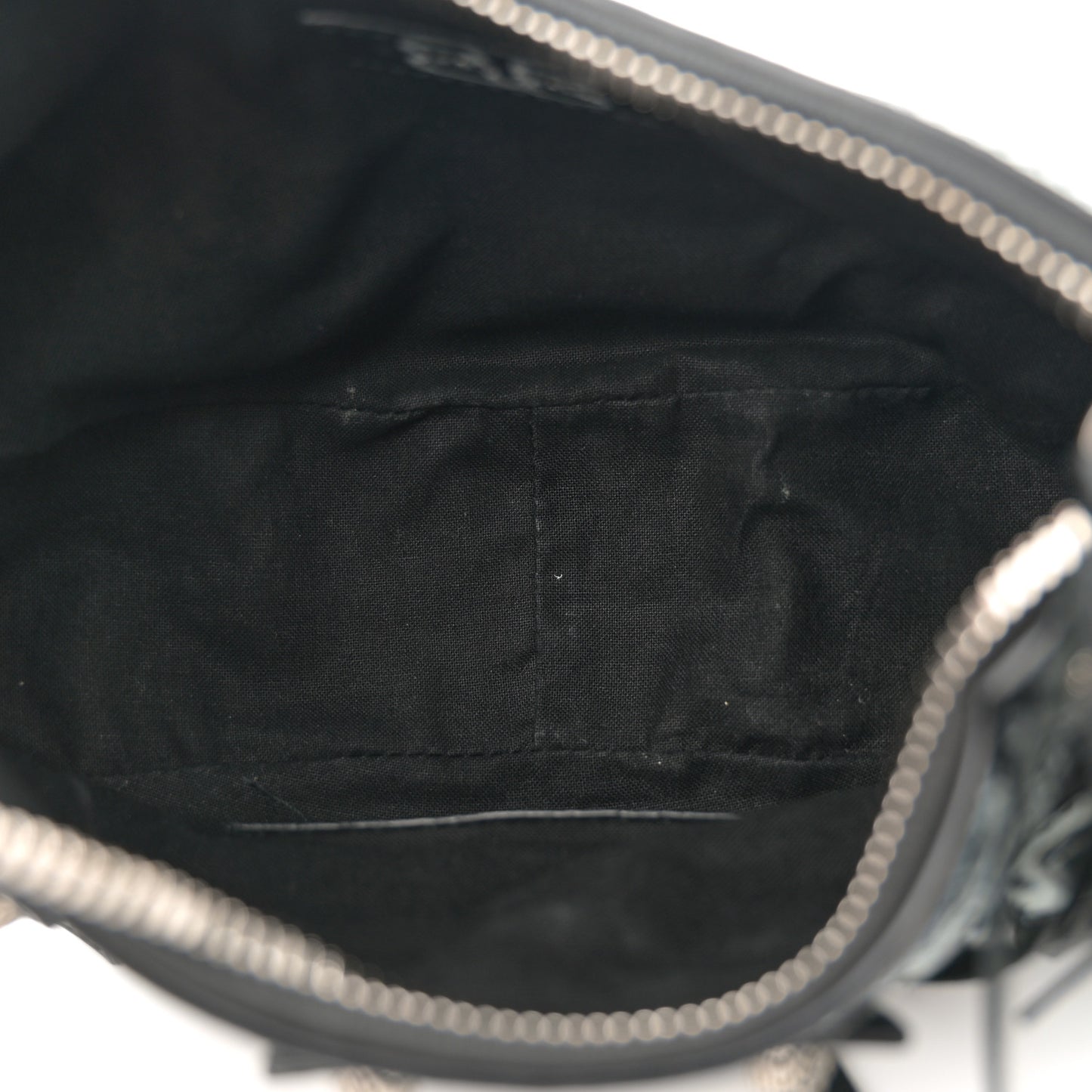 Agneau Arena Graffiti Le Cagole Shoulder Bag XS Black