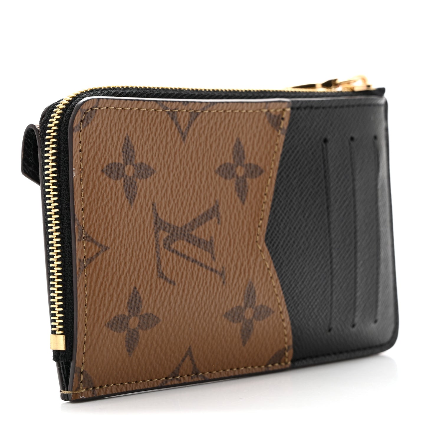 Reverse Monogram Recto Verso Card Holder Brown