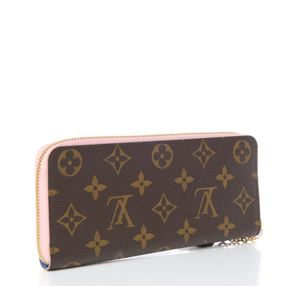 Louis Vuitton Monogram Blooming Flowers Clemence Wallet Rose Ballerine 3 of 10