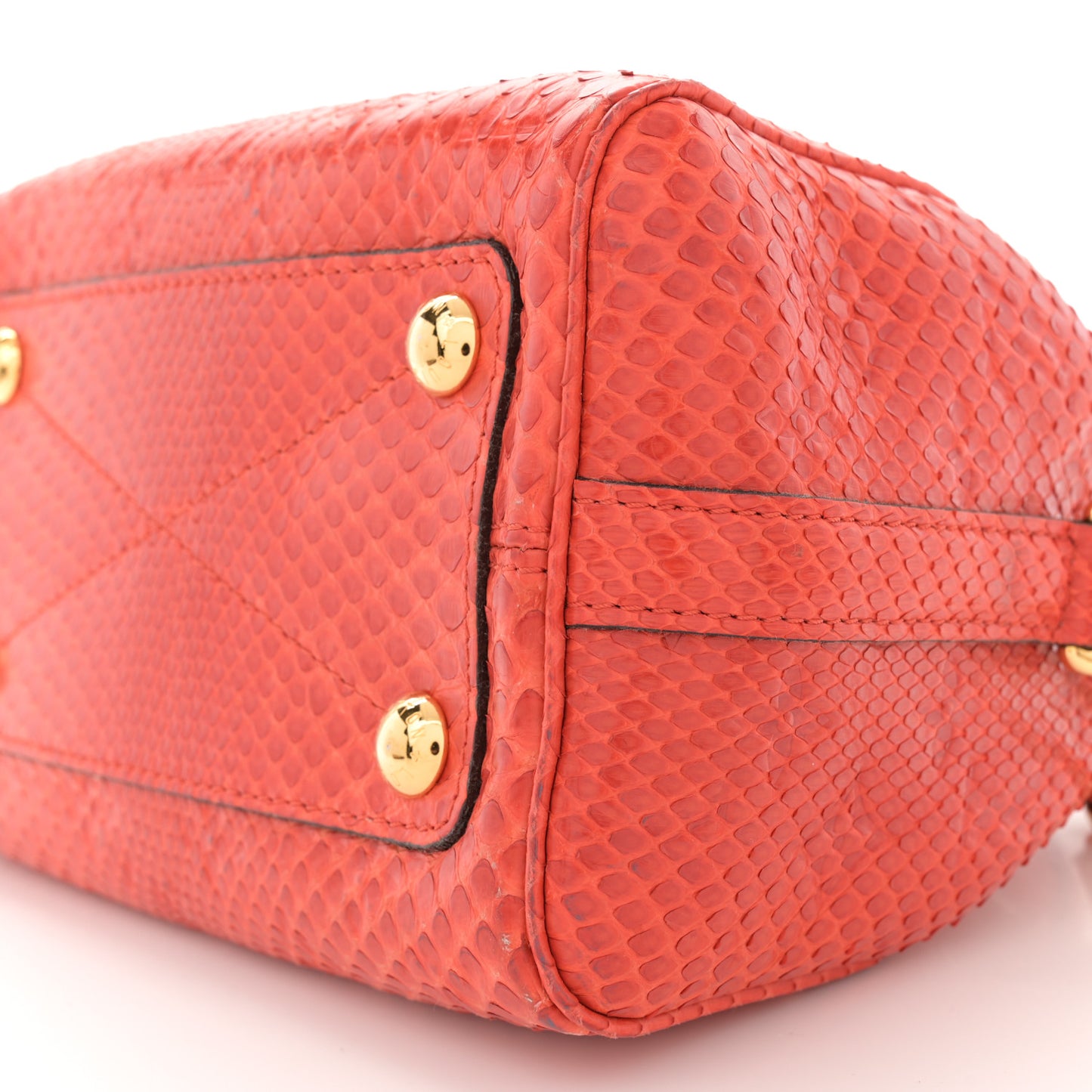 Snakeskin Embossed Monogram Speedy Bandouliere 20 Orient