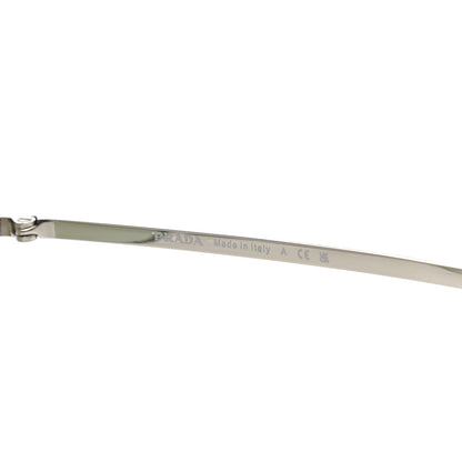 Prada Metal Rectangular Sunglasses SPR A60 Light Green Silver 6 of 8