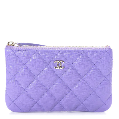 Chanel Caviar Quilted Small Cosmetic Case Purple 1 of 7