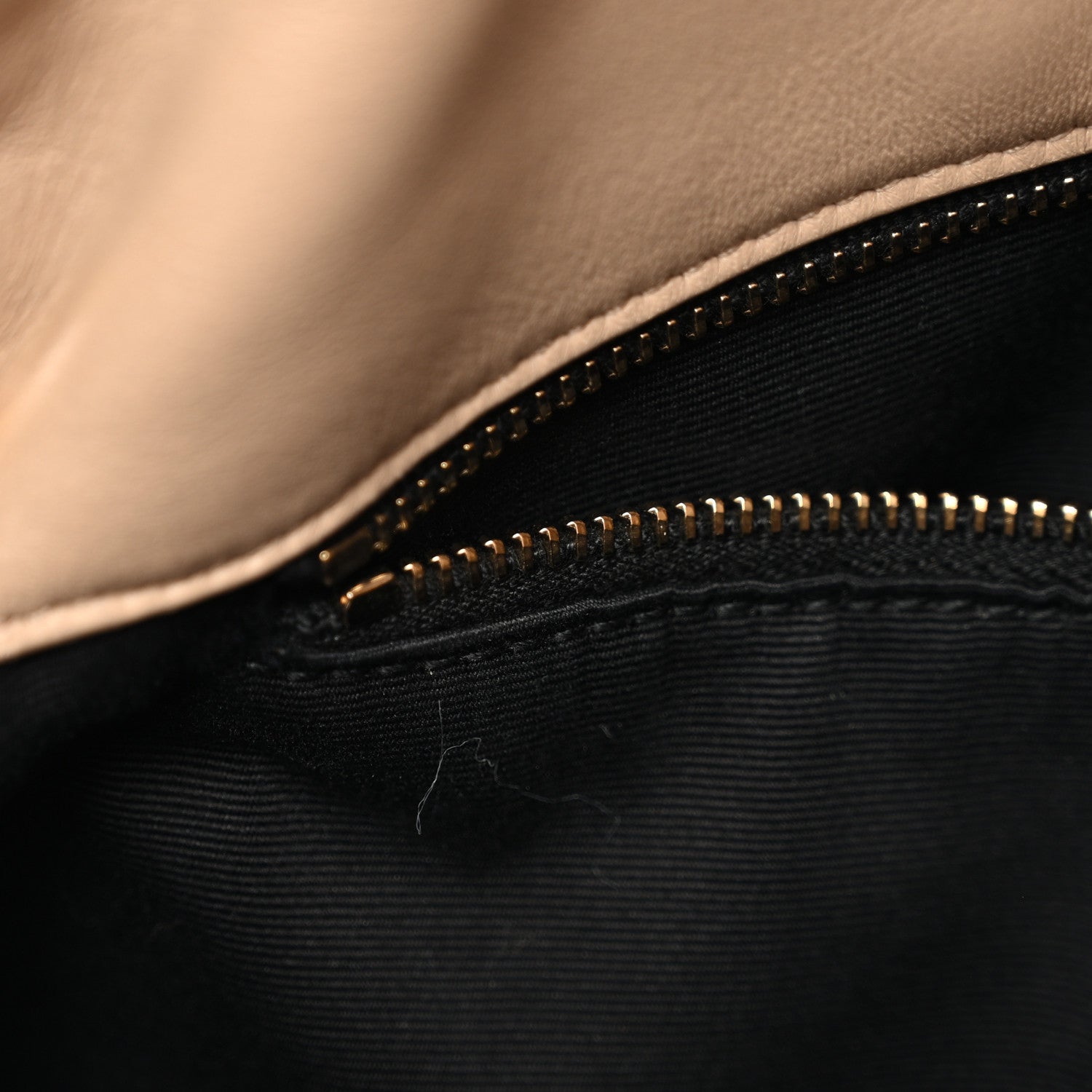 Saint Laurent Lambskin Quilted Medium Loulou Puffer Monogram Chain Satchel Dark Beige 6 of 11