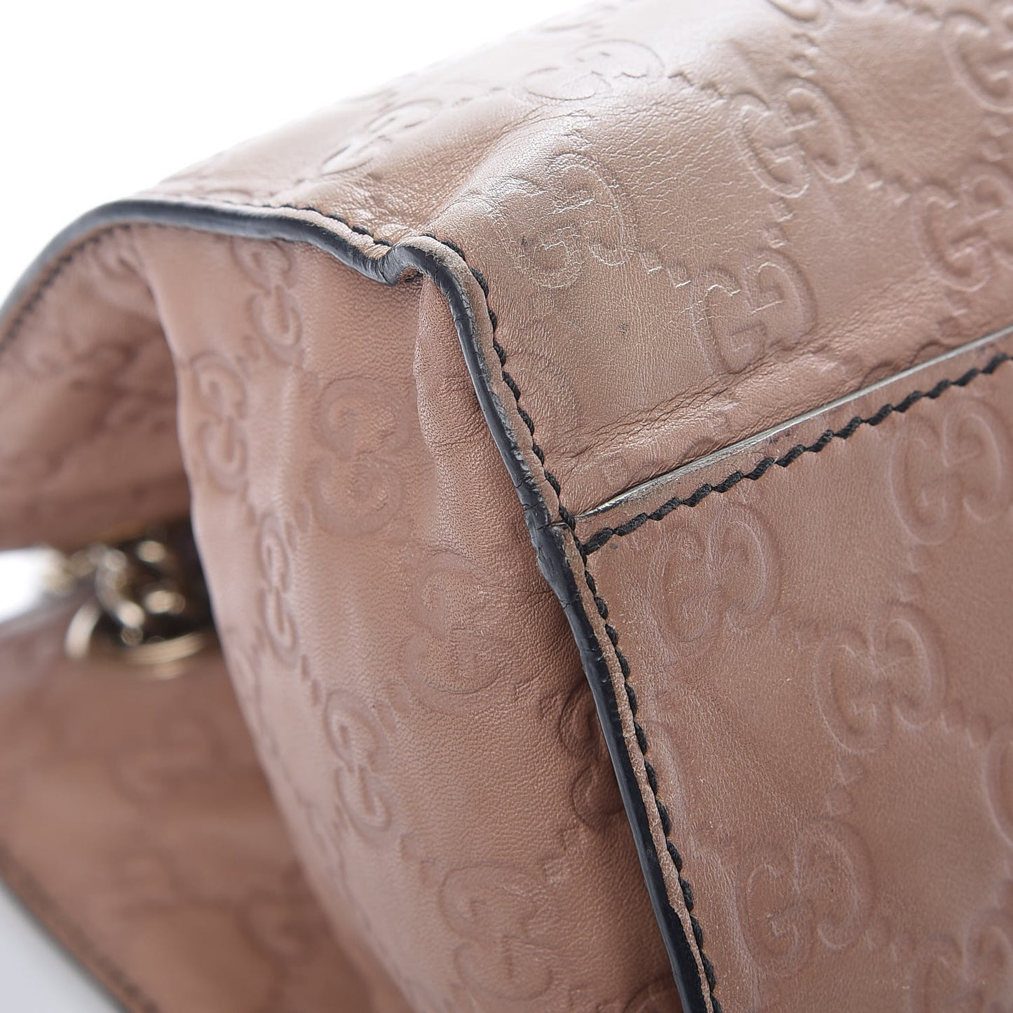 Guccissima Large Emily Chain Shoulder Bag Camelia