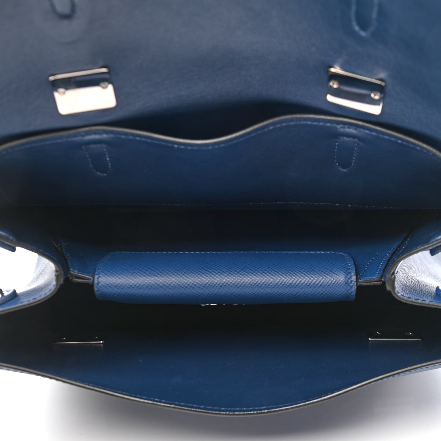 Saffiano Cuir Convertible Top Handle Tote Bleuette