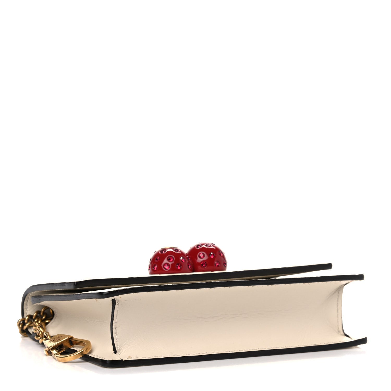 Gucci Guccissima Mini Cherry Chain Bag White 4 of 12
