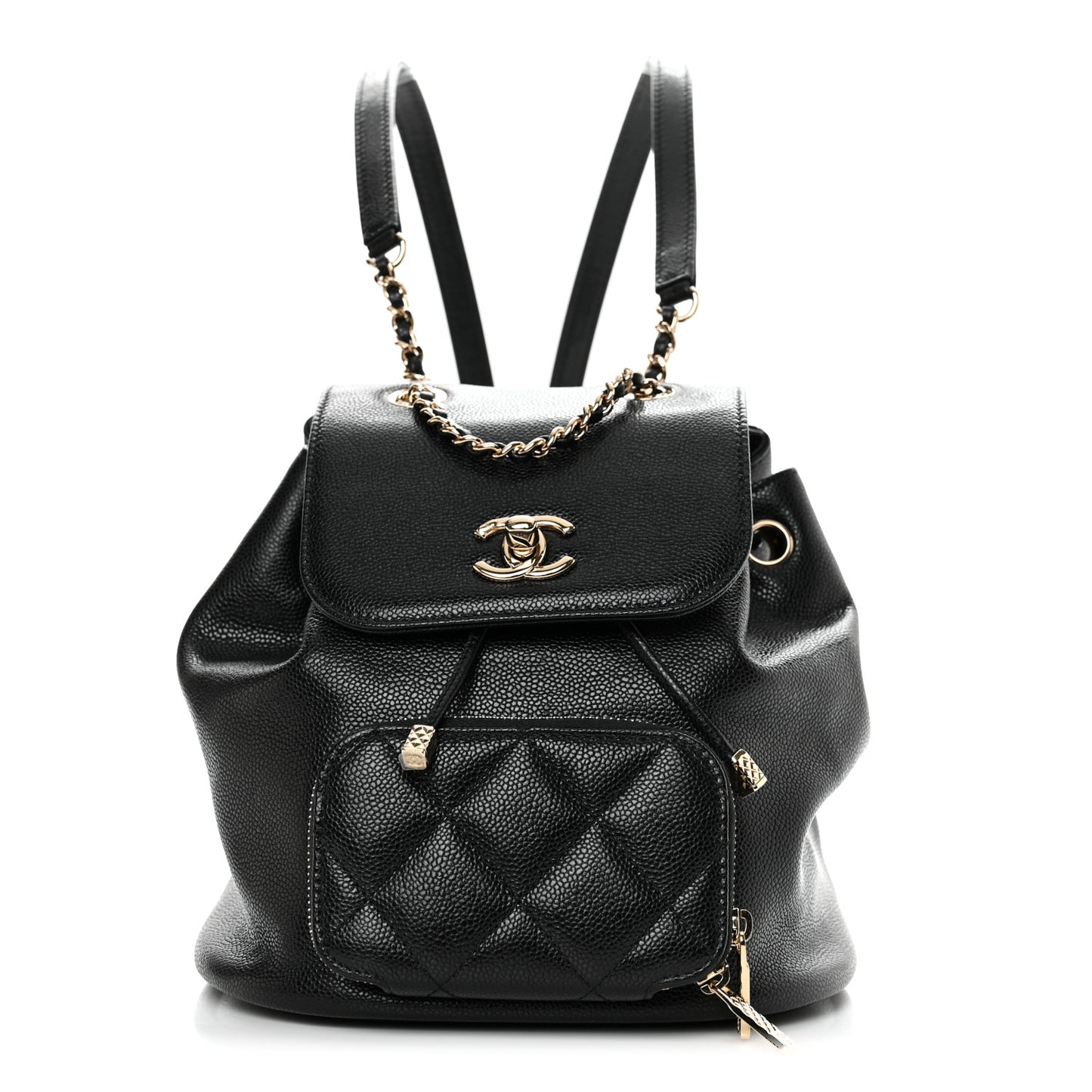 Caviar Quilted Mini Business Affinity Backpack Black