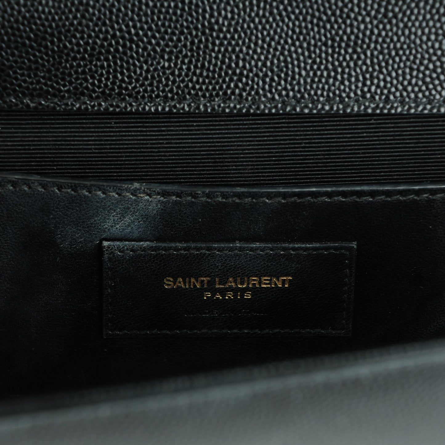 Grain De Poudre Medium Classic Monogram Kate Satchel Black